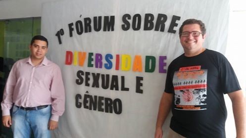 O candidato do PSOL Professor Hermes participou do 1º Fórum Sobre Diversidade Sexual e Gênero