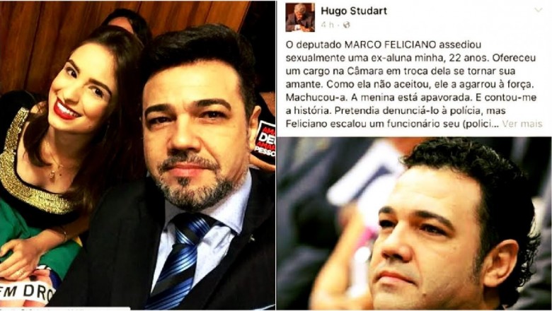 Assessor de Feliciano foi enviado para "reparar danos" à jovem que denunciou assédio