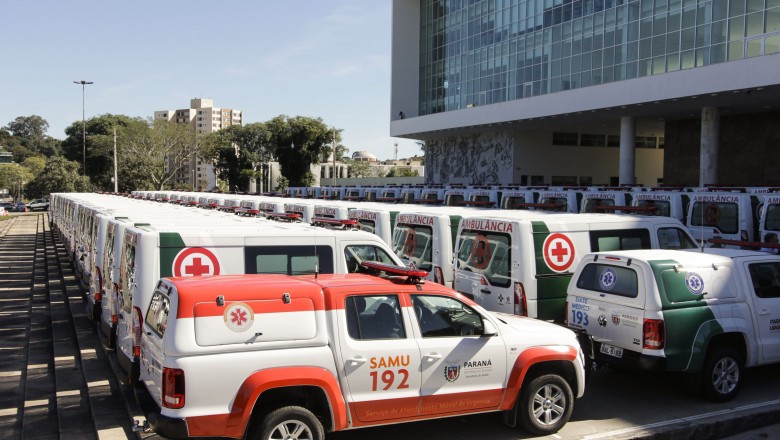 Paraná: Prefeituras e consórcios de saúde recebem 80 ambulâncias