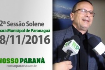 2ª Sessão Solene - Câmara Municipal de Paranaguá - 08/11