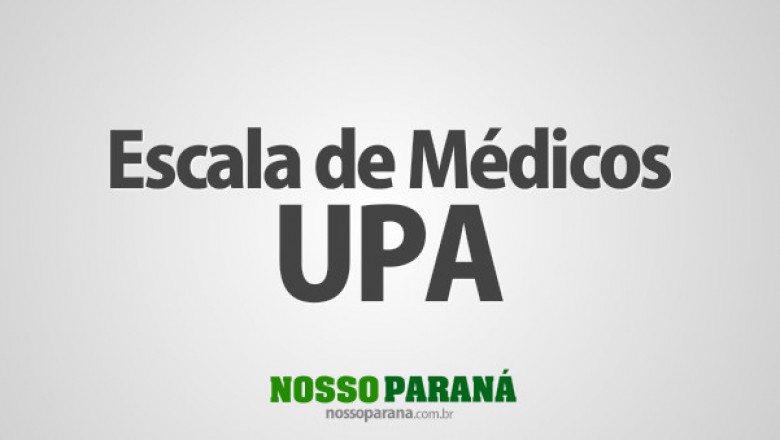 Confira a escala de plantões médicos na UPA nesta semana