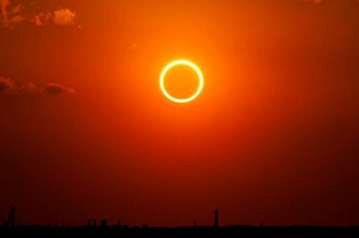 Eclipse solar de hoje, conhecido como Anel de Fogo, será visível no Brasil