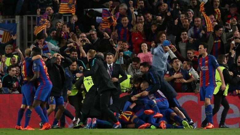 Uefa abre investigação e pode punir o Barcelona por invasão do gramado