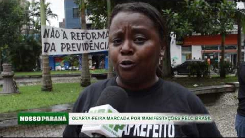 (Vídeo) Cobertura das manifestações contra a Reforma da Previdência