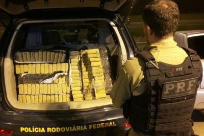 PRF apreendeu quase 310 toneladas de drogas no Paraná desde 2010