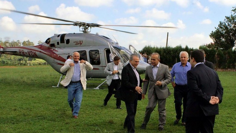 Empreiteira de dono de helicóptero usado por Temer teria pago propina a empresa de fachada 