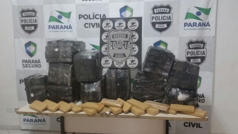 Polícia prende homem com 270 quilos de maconha