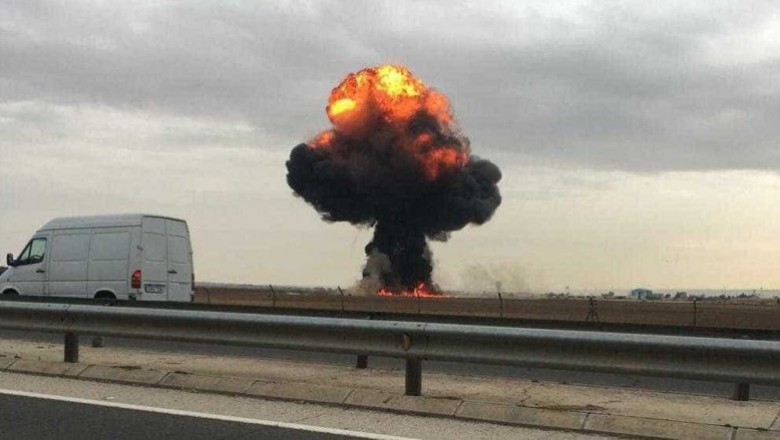 Avião cai em Madri e piloto morre na hora