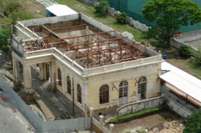 Obras de restauro da Estação Ferroviária em Paranaguá continuam a todo vapor 