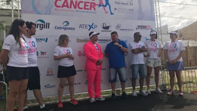 Corrida e Caminhada Contra o Câncer de Mama em Paranaguá encerram o Outubro Rosa