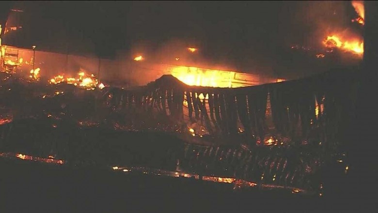 (Vídeo) Incêndio atinge galpão nos Estúdios Globo, no Rio 