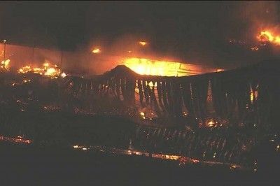 (Vídeo) Incêndio atinge galpão nos Estúdios Globo, no Rio 