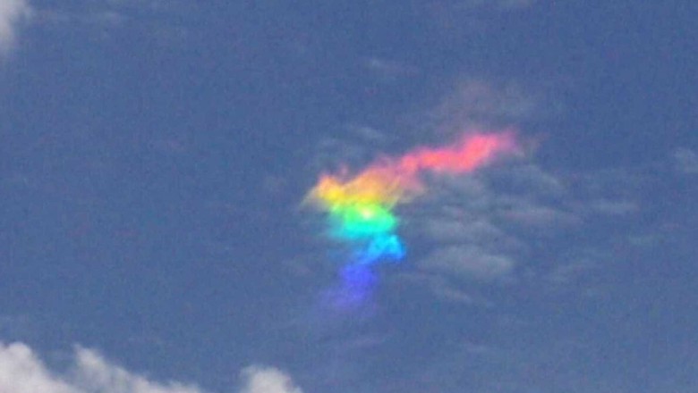 Nuvem colorida impressiona moradores no norte do Paraná