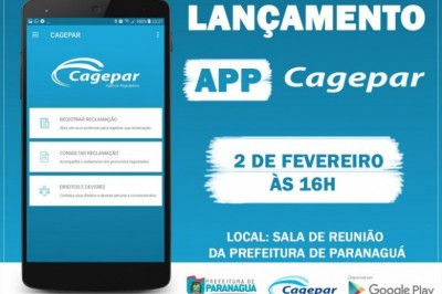 Cagepar lança aplicativo de celular para facilitar registro e consulta de reclamações