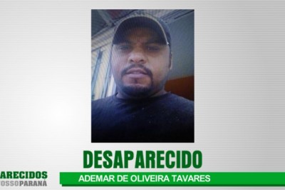 ALERTA DE DESAPARECIMENTO DE PESSOA: ADEMAR DE OLIVEIRA TAVARES