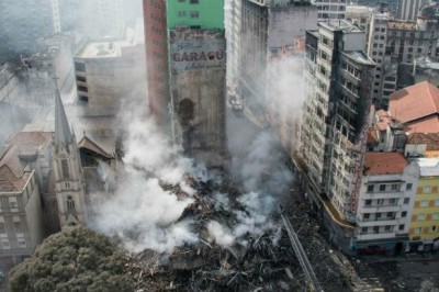 Bombeiros localizam segundo corpo no desabamento em São Paulo