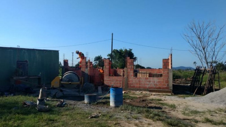 Obras do novo espaço para cães e gatos seguem em ritmo acelerado em Paranaguá