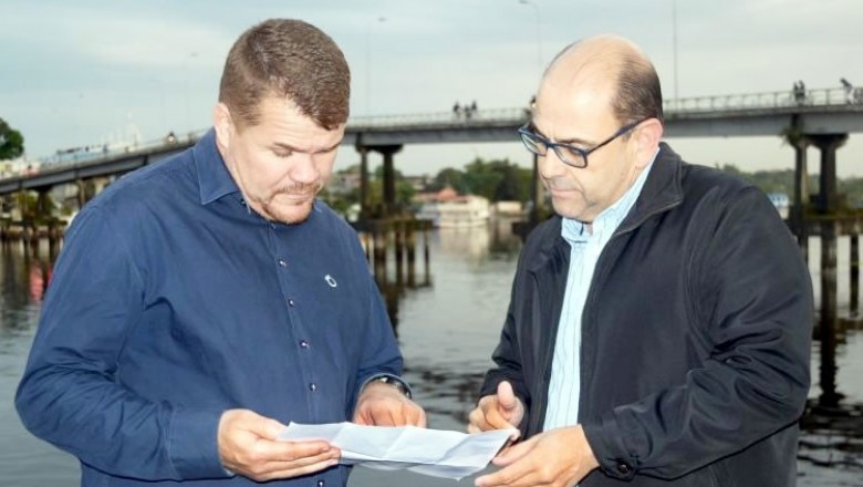 Trabalhos na passarela da Ilha dos Valadares são iniciados em Paranaguá