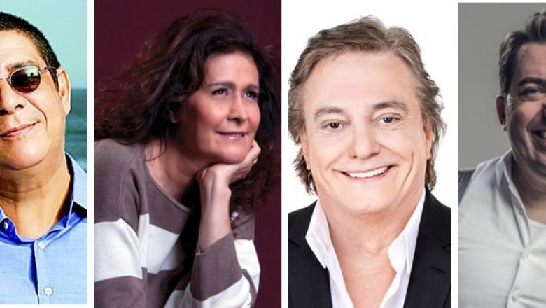 Joana, Fábio Junior e Zeca Pagodinho em Paranaguá