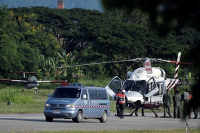 Batalha vencida: todo o time foi resgatado de gruta na Tailânda