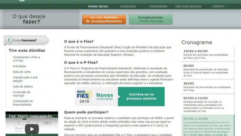 Pré-selecionados do Fies têm até sexta-feira para completar inscrição