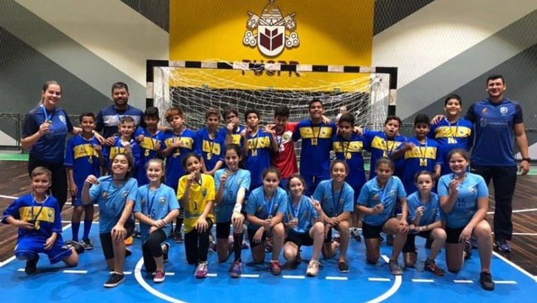 Alunos da AHPA/SESPOR se divertiram e jogaram muito Handebol neste s&aacute;bado