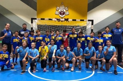 Alunos da AHPA/SESPOR se divertiram e jogaram muito Handebol neste sábado