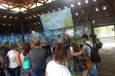 Equipe da Semma faz palestras ambientais na Ilha do Mel