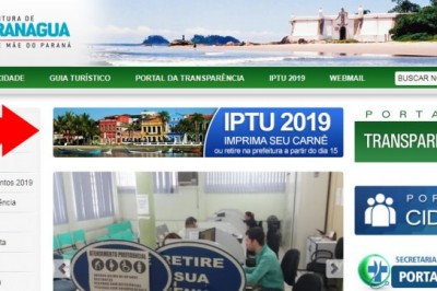 PARANAGUÁ IPTU 2019: contribuintes podem imprimir o carnê pela internet