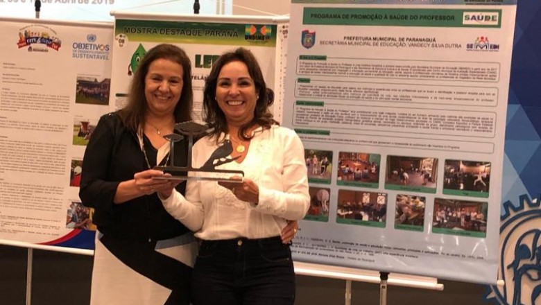 Educação de Paranaguá recebe prêmio pelo Programa Saúde do Professor