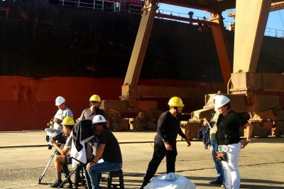 Tesouro Natterer: Documentário grava cenas no cais do Porto de Paranaguá