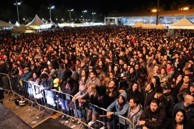 Show com Lobão lota Praça de Eventos Mário Roque