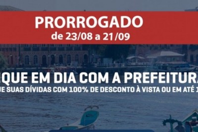 Refis Municipal é prorrogado por mais 30 dias