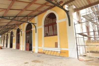 Estação Ferroviária com 80% da obra concluída