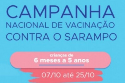 Sábado será Dia D de vacinação contra sarampo e do Outubro Rosa