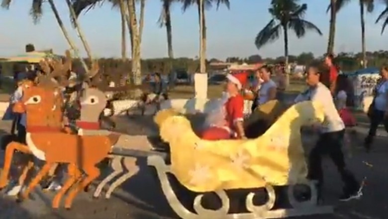 Desfile de Natal acontece nesta segunda-feira (16) na Praça Mário Roque 
