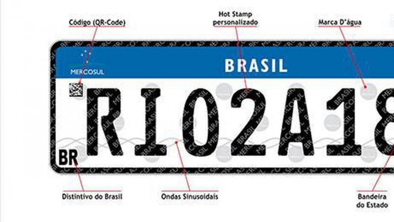 Placas com padrão do Mercosul entram em vigor em todo o país