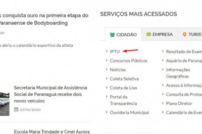 IPTU 2020 PARANAGUÁ : contribuintes podem imprimir o carnê pela internet