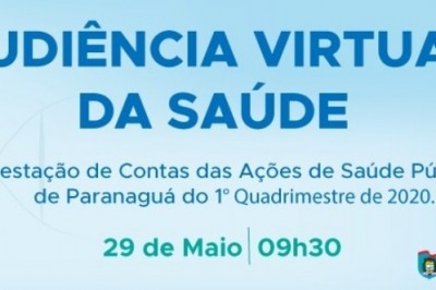 Secretaria Municipal de Saúde realiza audiência pública virtual nesta sexta-feira,29