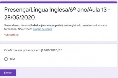 Aula Paraná facilita registro de presença do aluno