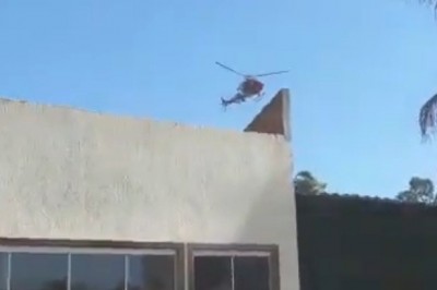 VÍDEO: Helicóptero do Corpo de Bombeiros cai no Distrito Federal