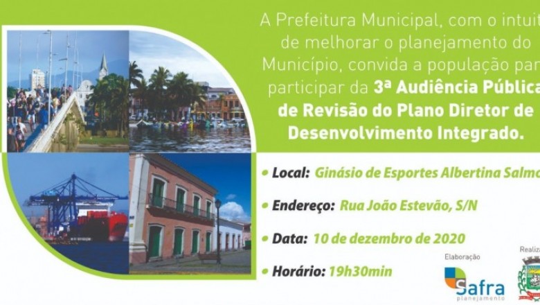 PARANAGUÁ: Revisão do Plano Diretor: saiba como participar