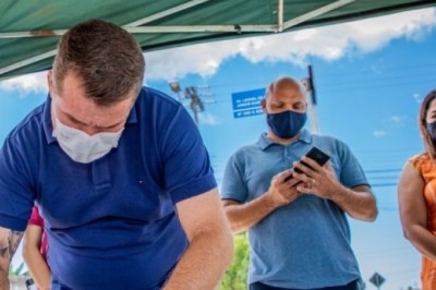 Prefeito Marcelo Roque assina ordem de serviço para mais 3.3 km de pavimentação no Ouro Fino