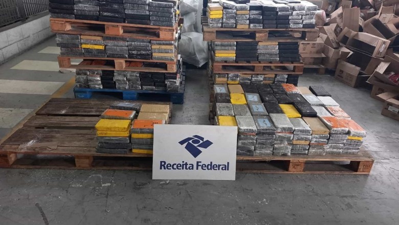 Receita Federal apreende 1.788 kg de cocaína no Porto de Santos