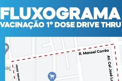Vacinação Paranaguá: drive thru tem percurso definido