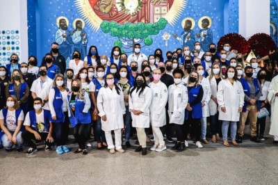 Profissionais de saúde são homenageados no Santuário Estadual de Nossa Senhora do Rocio