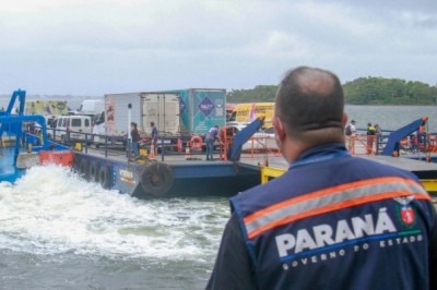 Ferry Boat de Guaratuba registra travessia de 50 mil veículos em uma semana