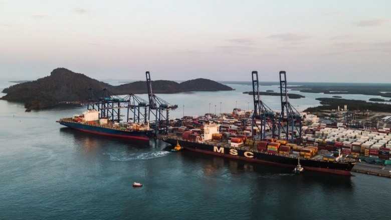 TCP recebe o primeiro navio a utilizar o novo calado máximo