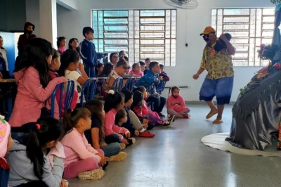Portos do Paraná leva às crianças espetáculo teatral sobre preservação do meio ambiente