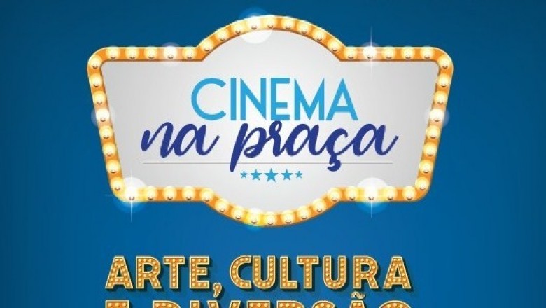 'Cinema na Praça' acontece em frente a Estação Ferroviária